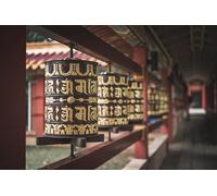 Prayer wheels in the temple corridor-1500-Piece Puzzle for Adults: Team Building Gifts for Lovers or Friends 14 years+
