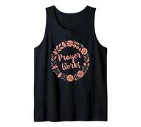 Prayer Works Contemporary Christian with Wreath Tank Top
