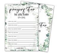 Prayers For THE LITTLE BABY Baby Shower Games, Greenery, Eucalyptus Themed - 30 Game Card Set, Baby Gender Reveal Party Game, Baby Shower Party Decorations -006-015