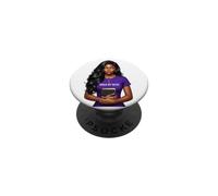 Praying African American black melanin Christian woman pray PopSockets Adhesive PopGrip