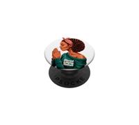 Praying African American black melanin Christian woman pray PopSockets Adhesive PopGrip