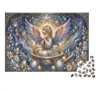 Praying Angel Baby 1000 Piece Jigsaw Starry Nebula As A Family Weekend Activities Stress Relief Unique Pattern Home Display 38x26cm/1000pcs