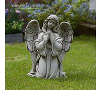 PRAYING ANGEL HAND CAST STONE ANGEL GARDEN ORNAMENT/STATUE/SCULPTURE/MEMORIAL