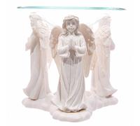 Praying Angel Oil Burner - White