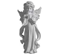 Praying Angel Statue Figurine, Multi-Color Resin Art Decor, Adorable Flower Girl Ornament for Home, to Pray for Family, Elegant Religious Decoration