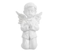 Praying Angel Statue Resin Figurine White Vintage Home Decor