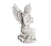 Praying Cherub Resin Angel Figurine White Decorative Statue