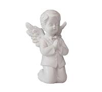 Praying Child Angel Figurine Statue - Little Boy Cherub Angel Figurine Statue Wings Angel Garden Statue, 4-1/4 Inch (Boy)