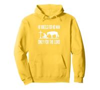 Praying Cowboy Kneeling Cross Cowboys He Kneels For No Man Pullover Hoodie
