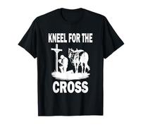 Praying Cowboy Kneeling Cross Cowboys Kneel For The Cross T-Shirt