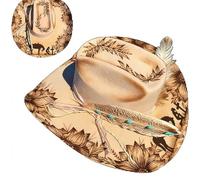 Praying Cowgirl Hat, Handcrafted Western Heartbreaker Cowboy Hat, Faith-Inspired Cowgirl Rodeo Hats for Women & Men (1pcs)