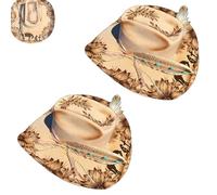 Praying Cowgirl Hat, Handcrafted Western Heartbreaker Cowboy Hat, Faith-Inspired Cowgirl Rodeo Hats for Women & Men (2pcs)