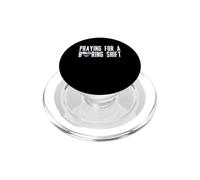 Praying For A Boring Shift Police Officer Mom Cop Wife PopSockets PopGrip for MagSafe