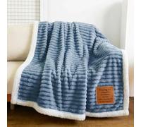 Praying God's Prayer Blanket - Cloud-Like Soft Blue Throw Blanket Gifts with Christian Message, Get Well Healing Comfort Gift for Women & Men, Sympathy Faith-Based Cozy Throw 50x60 Inch