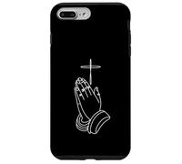 Praying Hands and Cross Minimal Christian Case for iPhone 7 Plus/8 Plus