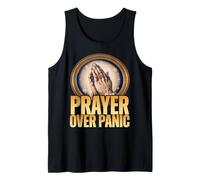 Praying Hands Belief Prayer Over Panic for Overthinkers Tank Top