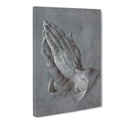 Praying Hands By Albrecht Durer Canvas Print | Gallery Wrapped 30mm Frame Wall Art | 20x14 inches | Ready to Hang | Classic Picture | Living Room Bedroom Lounge Office