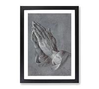 Praying Hands By Albrecht Durer Classic Painting Framed Print | A2 Black Framed Wall Art | Ready to Hang | Classic Historical Picture | Living Room Bedroom Lounge Office