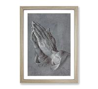 Praying Hands By Albrecht Durer Classic Painting Framed Print | A2 Oak Framed Wall Art | Ready to Hang | Classic Historical Picture | Living Room Bedroom Lounge Office