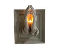 Praying Hands Candle Holder, A Perfect Blend of Warmth And Wishes, 3D Praying Hands Votive Candle Holders, Wall Decorative Candles Holder, Home Décor, Devout Gift for Religious Friends