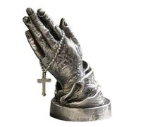 Praying Hands Figurines Small,Resin Table Decoration - Auto Statue Ornament,for SUVs RVs Trucks Bookcase Window Sill Bookshelf Dressing Table Nightstand Bedside Study Bedroom Living Room