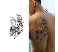 Praying Hands Herbal Tattoo Sticker, Semi-Permanent Non-Reflective, Waterproof, Realistic, No Color Loss, Lasting 2 Weeks, Fake Tattoos(1pcs)