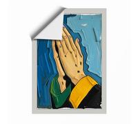 Praying Hands Modern Unframed Wall Art Print A2 (59.4×42cm), Wall Decor for Living Room, Bedroom, Office & Home, Art Gift