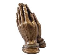 Praying Hands Statue / Figurine Ornament - 7.5cm Resin / Bronze Finish