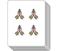 Praying Hands Stickers-Versatile Calendars Crafting Stickers for Scrapbook Stickers,Craft Stickers,Calendar Magazine Stickers,Ledger Stickers and DIY Stickers for Kids(1",100pcs)