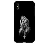 Praying Hands With Rosary Vintage Spiritual Gothic Art Case for iPhone XS Max