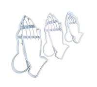 Praying Hands Worship Shape Cookie Cutter Dough Biscuit Pastry Fondant Stamp Stencil Xmas Guardian Angel Christmas Pray (Small)
