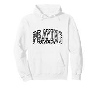 Praying Mama Faith Based Christian Mother Design Pullover Hoodie