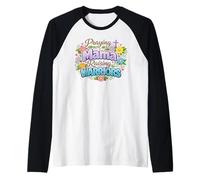 Praying Mama Raising Warriors Christian Mother Raglan Baseball Tee