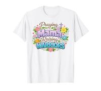 Praying Mama Raising Warriors Christian Mother T-Shirt