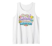 Praying Mama Raising Warriors Christian Mother Tank Top