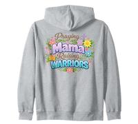 Praying Mama Raising Warriors Christian Mother Zip Hoodie