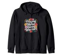 Praying Mama Raising Warriors Faith Motherhood Mother ----- Zip Hoodie
