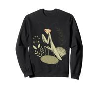 Praying Mantis Art Nature Lovers Casual Botanical Vibes Sweatshirt