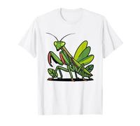 Praying Mantis Botanical Illustration Exotic Insect Keeper T-Shirt