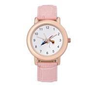 Praying Mantis Bug Womens Elegant Watch Analogue Quartz Watch Leather Band Wristwatch