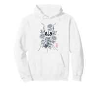 Praying Mantis Chrysanthemum Japanese Aesthetic Pullover Hoodie