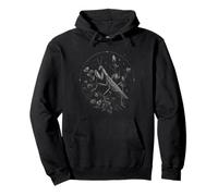 Praying Mantis Dark Wildflower Flower Floral Vintage Pullover Hoodie