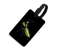 Praying Mantis Funny Luggage Tag Identifiers Travel Bag Tags with Name ID Label for Suitcase Backpack