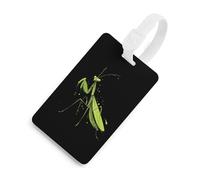 Praying Mantis Funny Luggage Tag Identifiers Travel Bag Tags with Name ID Label for Suitcase Backpack