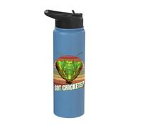 Praying Mantis Got Crickets Mantid Nature Insect Lovers Bug Stainless Steel Insulated Water Bottle
