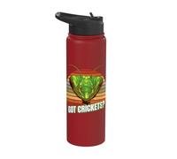Praying Mantis Got Crickets Mantid Nature Insect Lovers Bug Stainless Steel Insulated Water Bottle