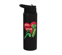 Praying Mantis in Love Dont Lose Your Head Insects Bugs Stainless Steel Insulated Water Bottle