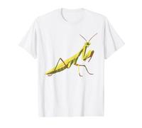 Praying Mantis, Insect, Bugs, Entomology, Nature Art Value Graphic T-Shirt, Men, White, S