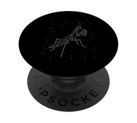 Praying Mantis Insect Constellation Animal Line Art Geometri PopSockets Adhesive PopGrip