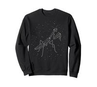 Praying Mantis Insect Constellation Animal Line Art Geometri Sweatshirt